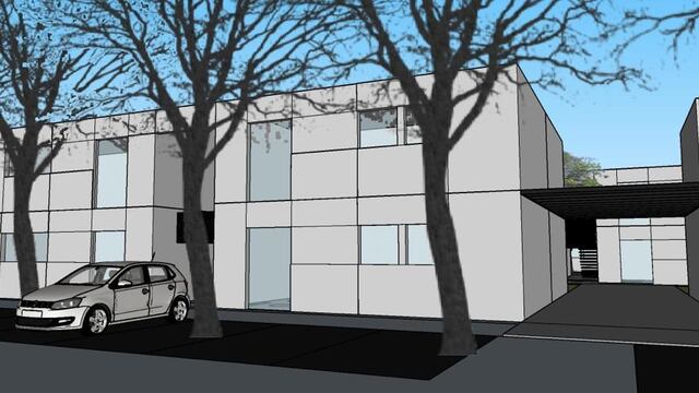 Así será el complejo de departamentos en el predio del viejo obrador municipal en General Alvear.