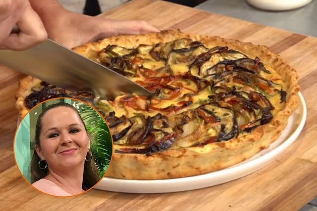 Cómo hacer una tarta de vegetales con masa de chipá: la original receta de Gladys Olazar, de Cocineros Argentinos