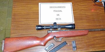Aprehendido en Reta por portación ilegal de arma de fuego