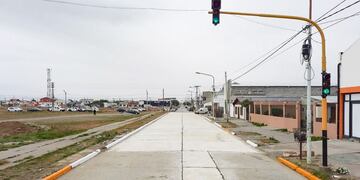 Nuevo tramo de calle Thorne en Río Grande