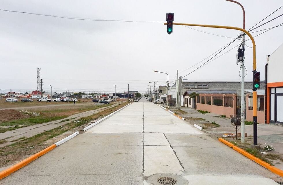 Nuevo tramo de calle Thorne en Río Grande