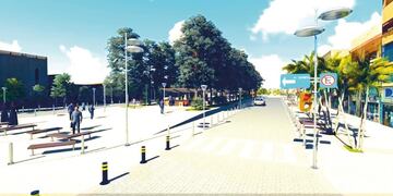 Oberá: comienza la modernización de la Plazoleta Güemes