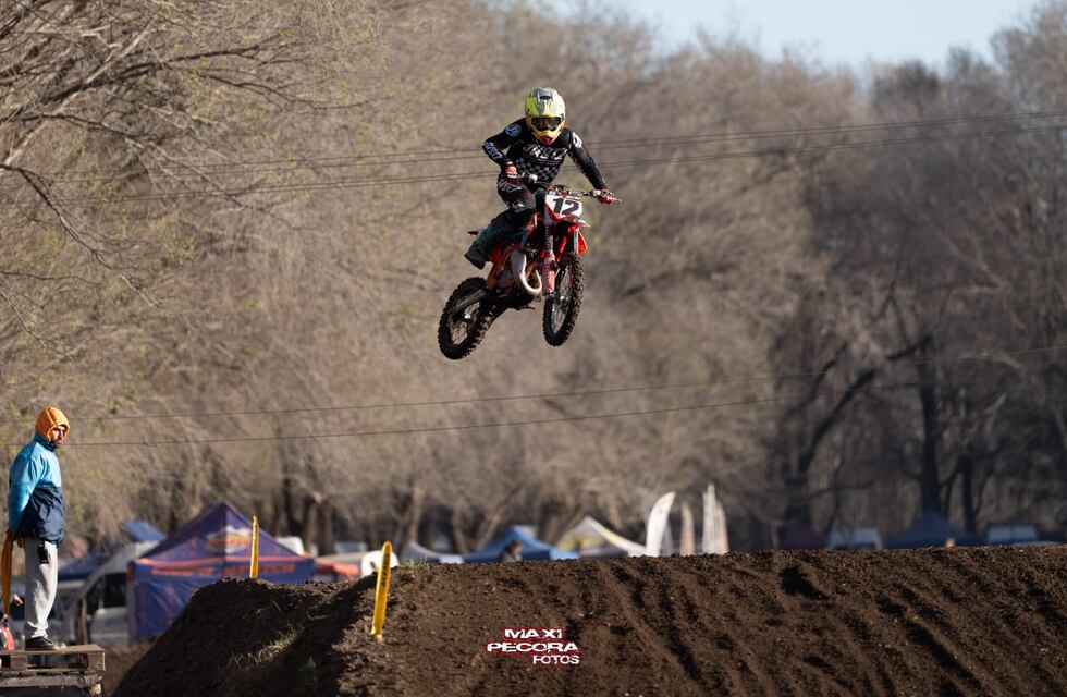 Santino Riba corrió la sexta fecha del Cordobés de Motocross en San Agustín