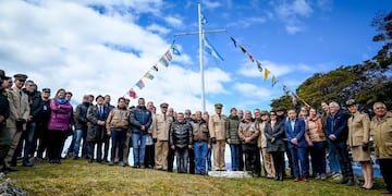 Acto por el 75º aniversario del destacamento de Prefectura en Isla Redonda