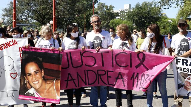 Marcha en Carlos Paz por los 7 años del asesinato de Andrea Castana. (La Voz)