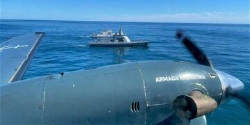 Unidades aeronavales y marítimas patrullan la zona durante las 24 horas evitando la pesca furtiva.