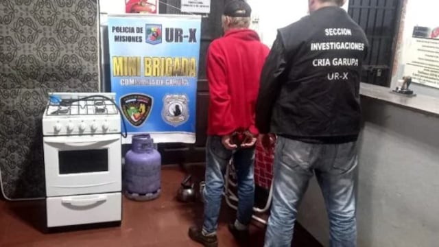 Desvalijó una vivienda en Garupá y fue detenido.