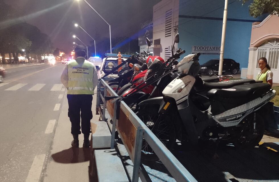 Tránsito en Rafaela: se retuvieron 33 motos y 2 automóviles durante el fin de semana