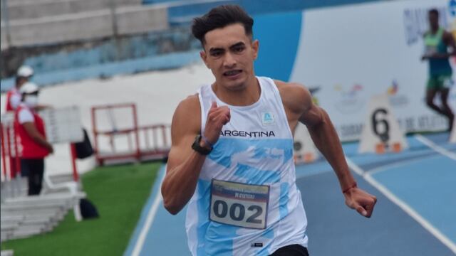 El mendocino Agustín Pinti finalizó 3° en la serie con 21.08 (+1,8 m/s) y clasificó a la final de los 200 metros.