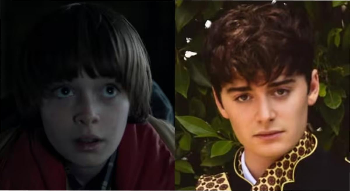 Cambio de imagen de Noah Schnapp de "Stranger Things".