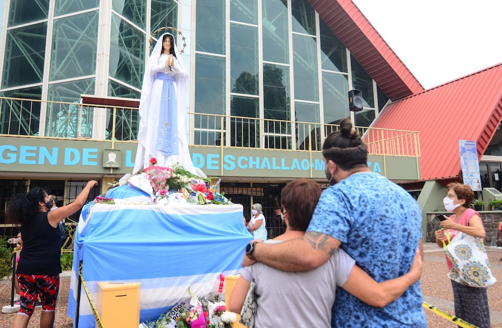 Pese al coronavirus, se celebró el día de la Virgen de Lourdes en El Challao