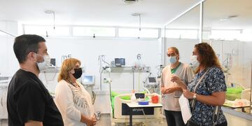 La Ministra Sonia Martorano recorrió la futura terapia intensiva pediátrica del Hospital de Rafaela
