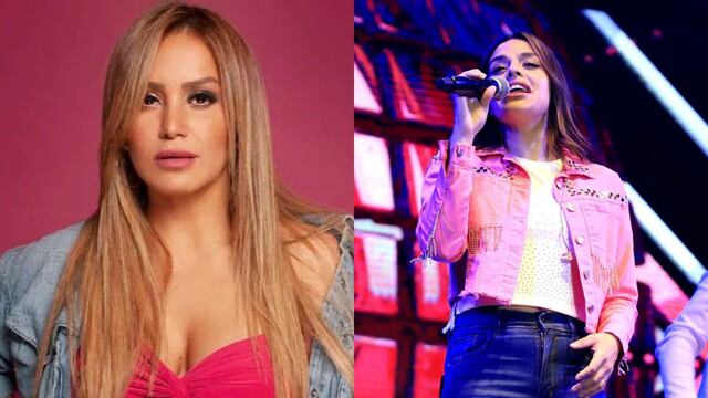 Karina la princesita había invitado al escenario a Eugenia Quevedo, quien daba sus primeros pasos como artista.