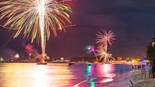 Año Nuevo se festeja primero en las islas del Pacífico Sur.