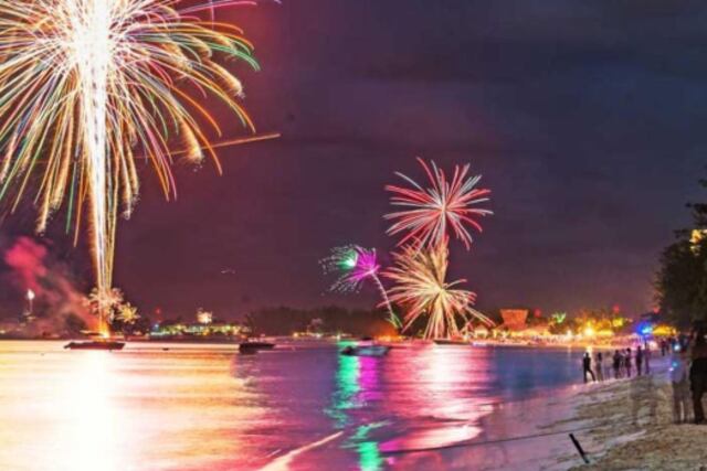 Año Nuevo se festeja primero en las islas del Pacífico Sur.