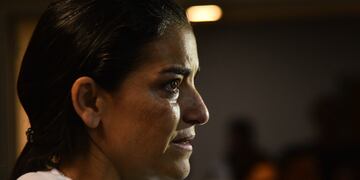 Soledad Laciar en la última audiencia del juicio por la muerte de su hijo, Valentino Blas Correas.