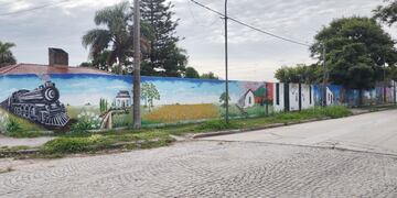 Restauraron un mural en el barrio Sarmiento