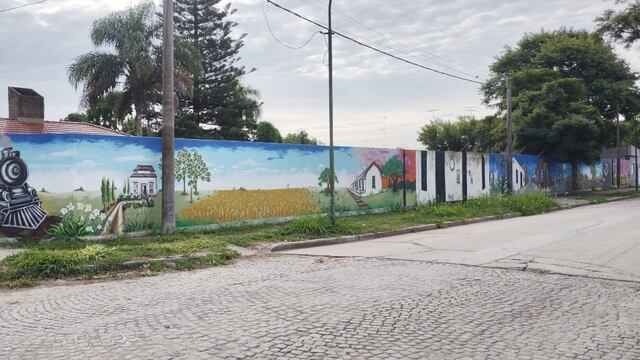 Restauraron un mural en el barrio Sarmiento