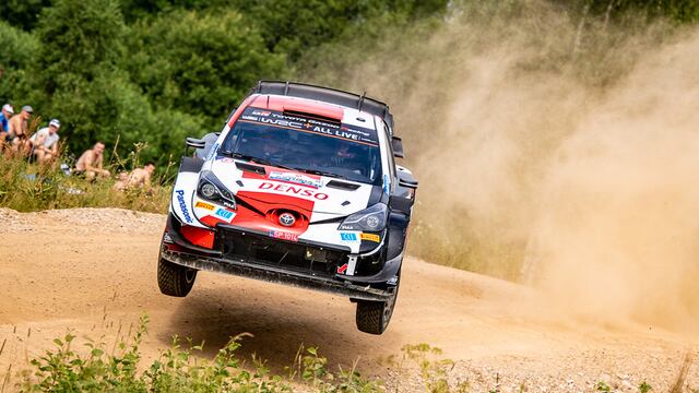 Rovanpera volvió a imponerse con Toyota en el WRC.