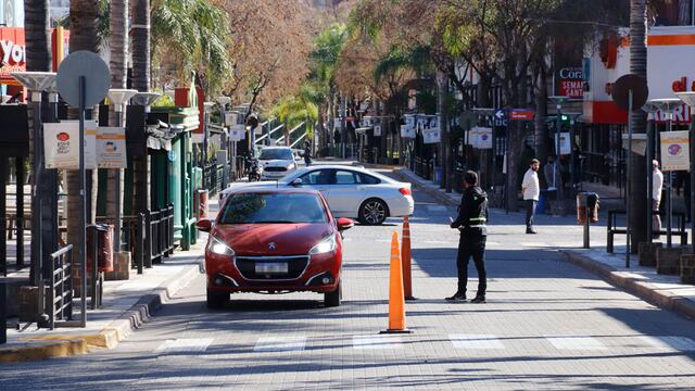El centro de Villa Carlos Paz.