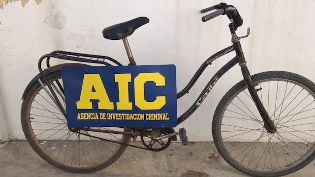 Bicicleta recuperada por la AIC en Rafaela