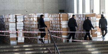 Juntos por el Cambio se manifestó a horas de las elecciones en Córdoba.