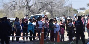 Tragedia en barrio Los Artesanos, una mujer fue embestida por un tren. (Ramiro Pereyra)