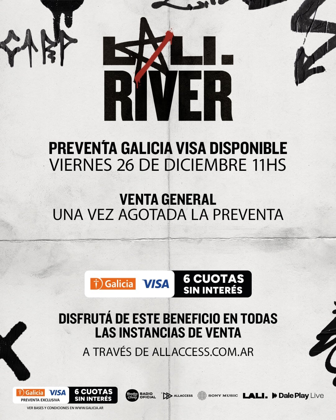 Entradas para Lali en River: preventa y cuotas sin interés