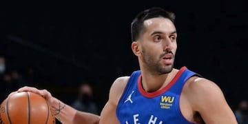 Campazzo fue titular ante Portland y logró anotar 12 puntos (Denver).