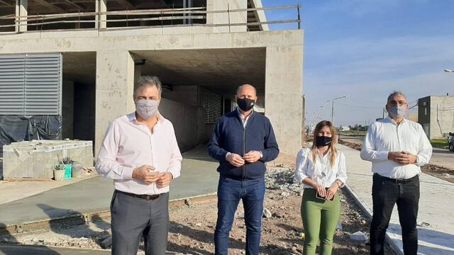 El gobernador Omar Perotti recorrió la obra del Nuevo Hospital de Rafaela