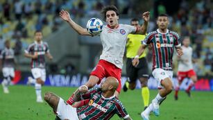 Argentinos enfrentó a Fluminense por la vuelta de los octavos de final de la Copa Libertadores 2023. (AP)