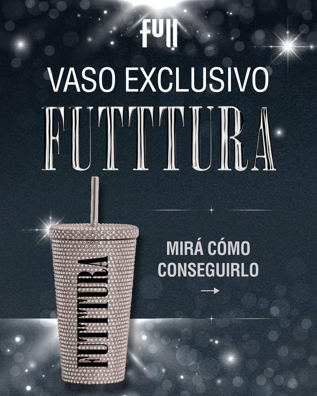 El vaso se consigue en YPF Full.