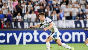 Los goles le dieron un espaldarazo a Federico Girotti, para seguir en la ofensiva de Talleres en un partido crucial (Prensa Talleres).