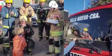 Sorprendieron a Mateo en el día de su cumpleaños.