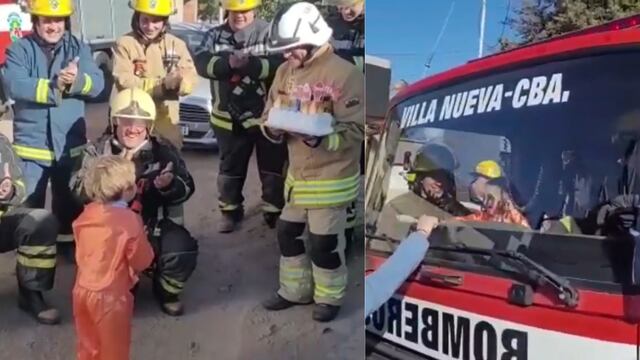 Sorprendieron a Mateo en el día de su cumpleaños.