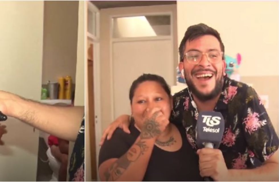 Momento incómodo: estaba en el baño, le abrieron la puerta y salió en vivo en la televisión sanjuanina
