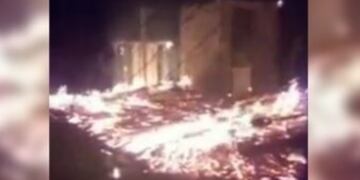 Se incendió una vivienda en El Soberbio y la familia se salvó de milagro.
