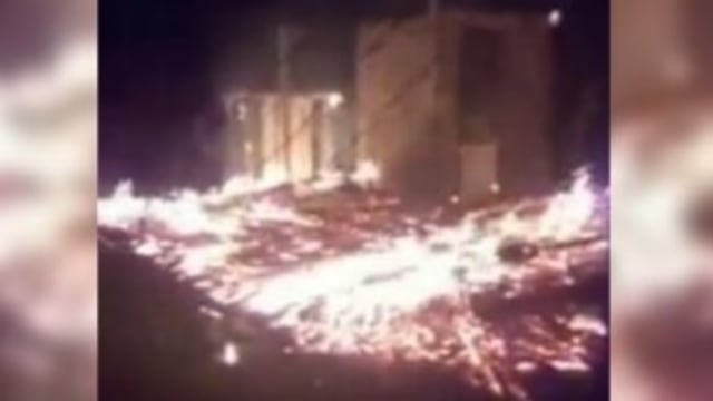Se incendió una vivienda en El Soberbio y la familia se salvó de milagro.
