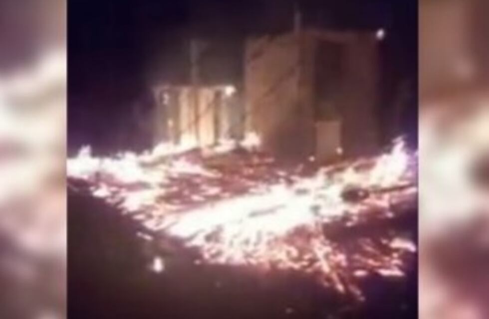 Se incendió una vivienda en El Soberbio y la familia se salvó de milagro