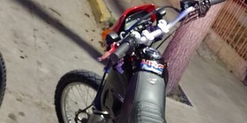 Motocicleta secuestrada