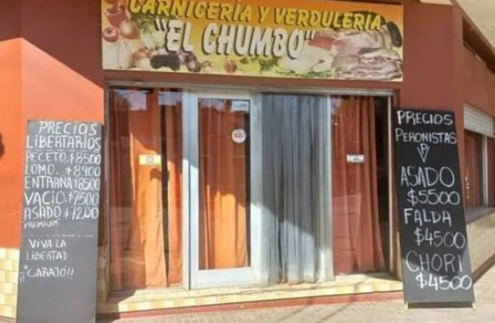 Furor en redes por una carnicería que puso distintos precios para “libertarios y peronistas”