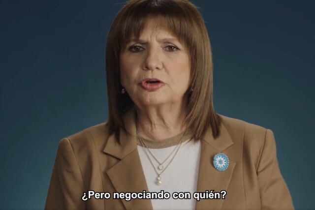 Patricia Bullrich lanzó un nuevo spot.