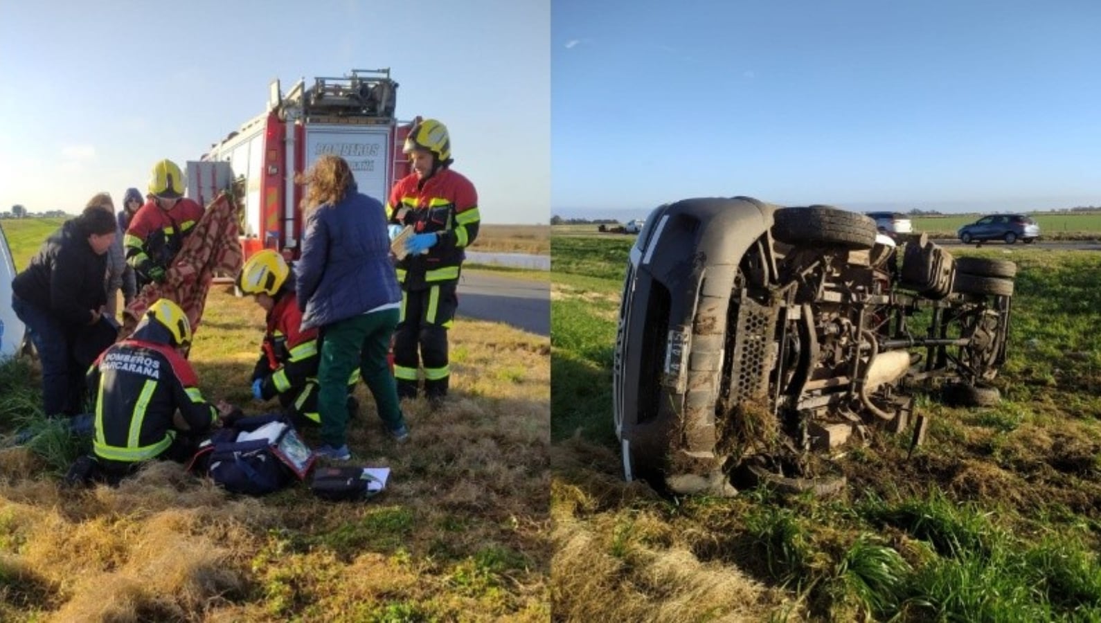 Accidente múltiple autopista Rosario-Córdoba