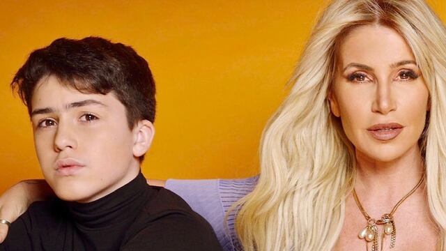 Flor Peña y su hijo Juan Otero