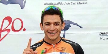 El ciclista oriundo de Tunuyán, Mauriciop Páez integrará el team Gremios por el Deporte de la provincia de San Juan. Gentileza Los Andes