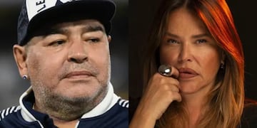 Nazarena Vélez y Diego Maradona.