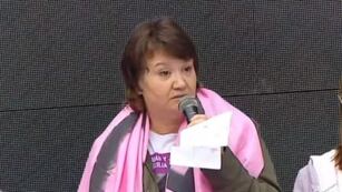 Gloria Romero, la madre de Cecilia Strzyzowski, repudió la marcha que se hizo en favor de Emerenciano Sena.