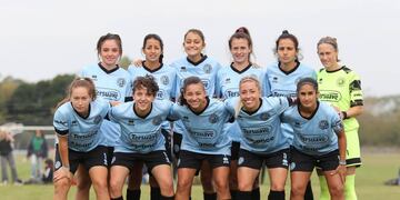 Las chicas de Belgrano volvieron a festejar en condición de visitante. (Prensa Belgrano)