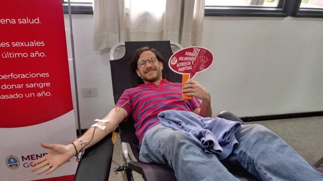 Este lunes se celebra en todo el mundo el Día Mundial del Donante de sangre, una manera de agasajar a quienes de manera voluntaria se compremeten a dar sangre. Gentileza Gobierno de Mendoza