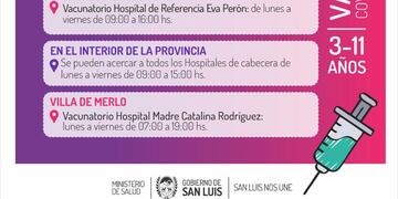 Campaña de vacunación. San Luis.